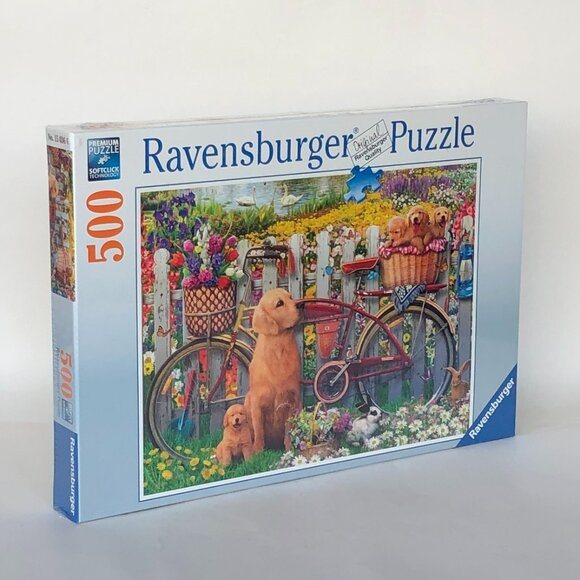 New sealed Ravensburger 500pcs Puzzle-Cute Dogs in the Garden - Picture 12 of 16